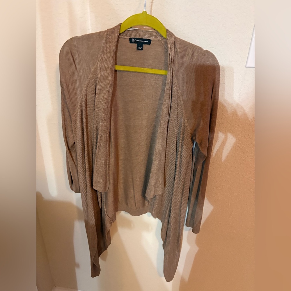 INC International Concepts Brown Cardigan